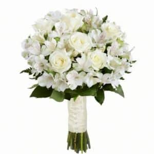 buchet mireasa alb