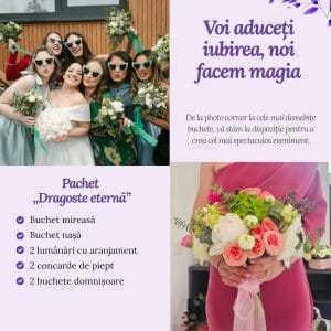 pachet floral nunta