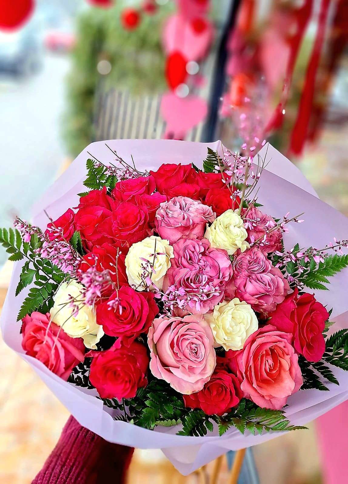 Buchet trandafiri mix 8 Martie mama